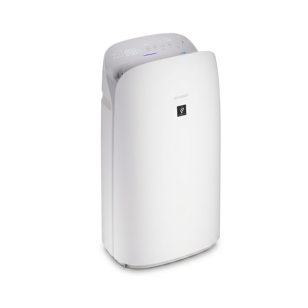 Sharp KCP70CW Plasmacluster Ion Smart HEPA Air Purifier and Humidifier – 1,913 sq. ft. Coverage