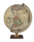 Carlyle 12"/30cm Diameter Antique Ocean Illuminated Desk Globe (English)