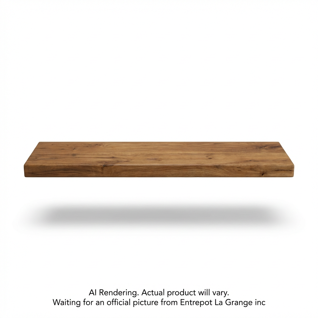 Solid Wood Shelf 36"L x 8"D x 1" T Medium Walnut