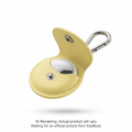 AirTag Snap Ring Keyring Pastel Yellow