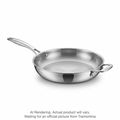 Tramontina 12 Inch Tri-Ply Clad Stainless Steel Fry Pan with Helper Handle