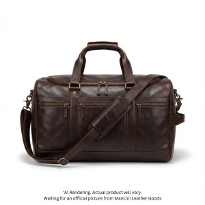 Mancini Leather Carry-On Duffle Bag