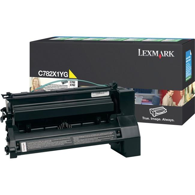 Lexmark C/X782,782XL Yellow Return Program 15K Print Cartridge