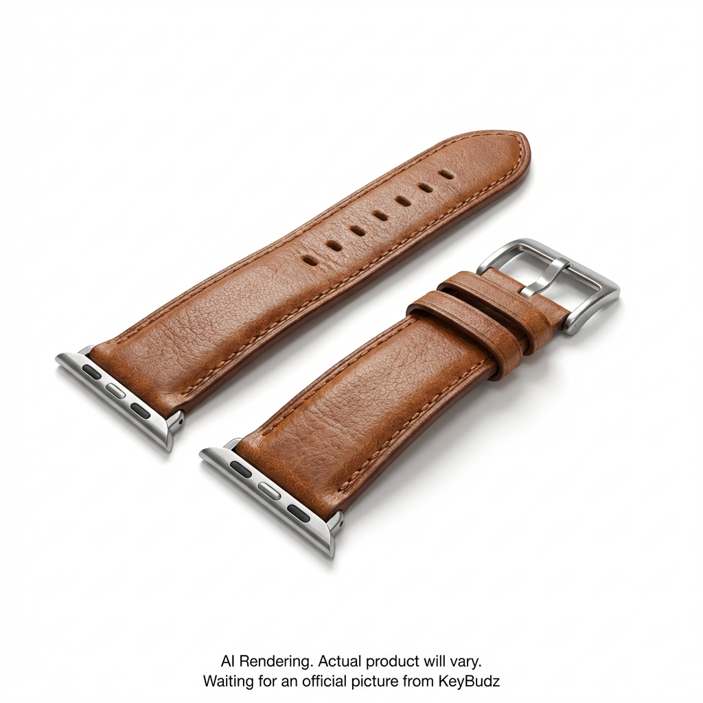 Artisan Series Genuine Leather Apple Watch Strap - Natural Brown (Large)