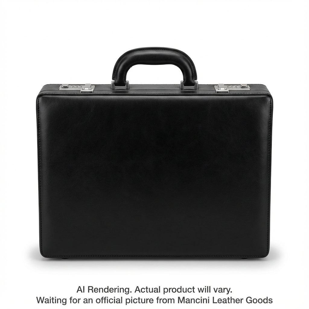 Mancini Leather Expandable Attache Case