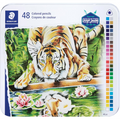 Permanent Color pencil, 3mm, metal tin, 48pk