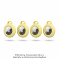 AirTag Secure Dock Pastel Yellow (4 Pack)