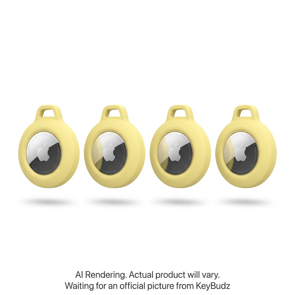 AirTag Secure Dock Pastel Yellow (4 Pack)