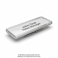 Avery Laser The Mighty Badge® Reusable Name Badge Kit Silver, 1" x 3", 50 badges/box