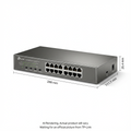 16-Port Gigabit Desktop Switch with 16-Port PoE+