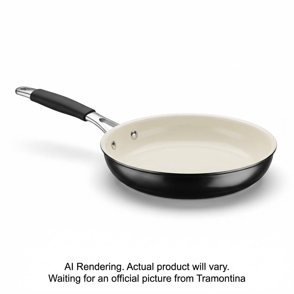 Tramontina 8In Fry Pan-Al Ind-Pe-Cer-Blk-Mas