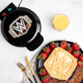 Uncanny Brands WWE Championship Belt Waffle Maker – The Breakfast of Champions Non-Stick Waffle Iron