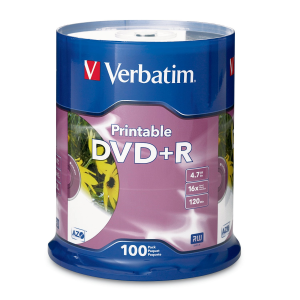 Verbatim DVD+R 4.7G 16X VRB AZO WHT IJ BH 100SP