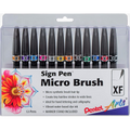 Brush Sign Pen, Assorted Colours, Open Stock Display 144PCS