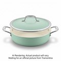 Tramontina 4.25Qt Mul Pur Pan-Sil-Cer-Mint-Slvr Hnd