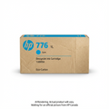 1XB09A HP HP 776 1L Cyan DesignJet Ink Cartridge