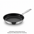 Tramontina 12 In Saute Pan - Stainless Steel - Nonstick - Tubular Ss Handle