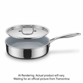 Tramontina 2.9Qt Cov Deep Saute-Ss Tpc-Unc-Nat-Bos