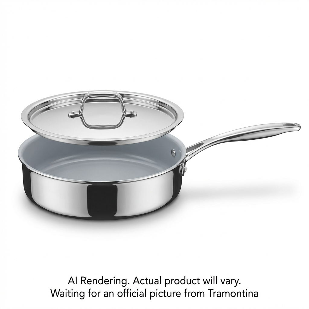 Tramontina 2.9Qt Cov Deep Saute-Ss Tpc-Unc-Nat-Bos
