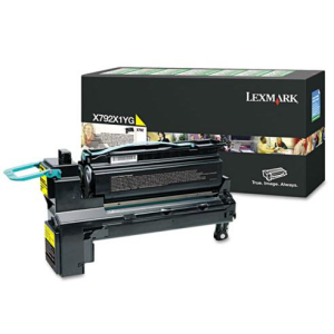 Lexmark X792 Yellow Return Programme 20K Print Cartridge Part no.: X792X1YG