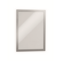 DURABLE Self-Adhesive Magnetic DURAFRAME Document Sign Holder, Letter-Size 8-1/2" x 11", Silver, 2 Pack (476823)