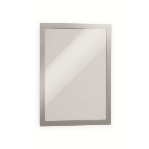 DURABLE Self-Adhesive Magnetic DURAFRAME Document Sign Holder, Letter-Size 8-1/2" x 11", Silver, 2 Pack (476823)