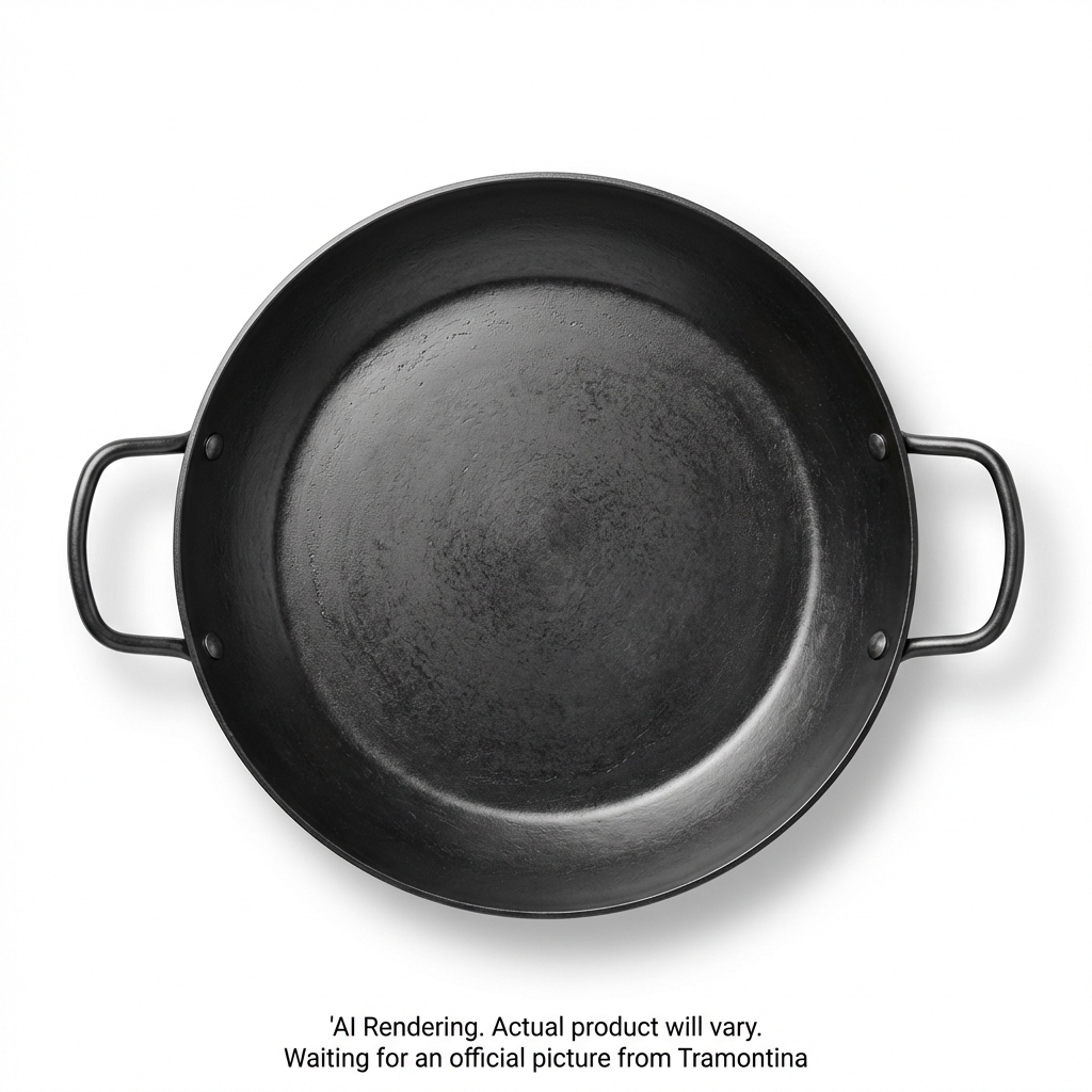 Tramontina 15 In Paella Pan - Carbon Steel - 2.25Mm