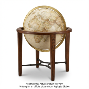 Jameson 16"/40.5 Cm Antique Raised Relief Floor National Geographic Collection (English) - Ships in 3 boxes