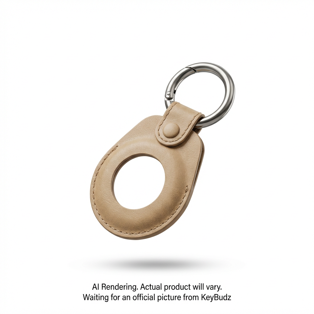 AirTag Snap Ring Keyring Sandy Beige