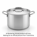 Tramontina 8 Qt Covered Stock Pot - Tpc Ss Induction Gourmet