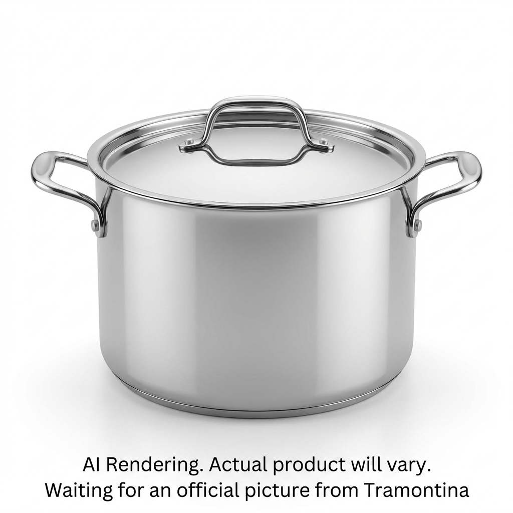 Tramontina 8 Qt Covered Stock Pot - Tpc Ss Induction Gourmet