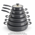 Tramontina 11 Pc Nesting Cw Set-Pe-Cer-Dk Gray-Oly