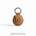 AirTag Snap Ring Keyring Tan