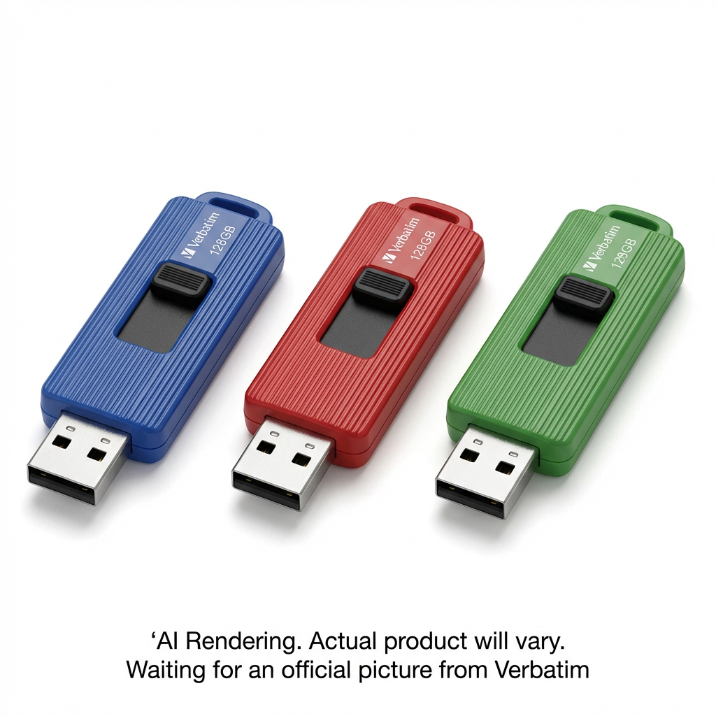 128Gb Pinstripe 3.0 Usb 3Pk Blue/Red/Grn