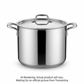 Tramontina Tri-Ply Base Covered Stock Pot, 20 qt