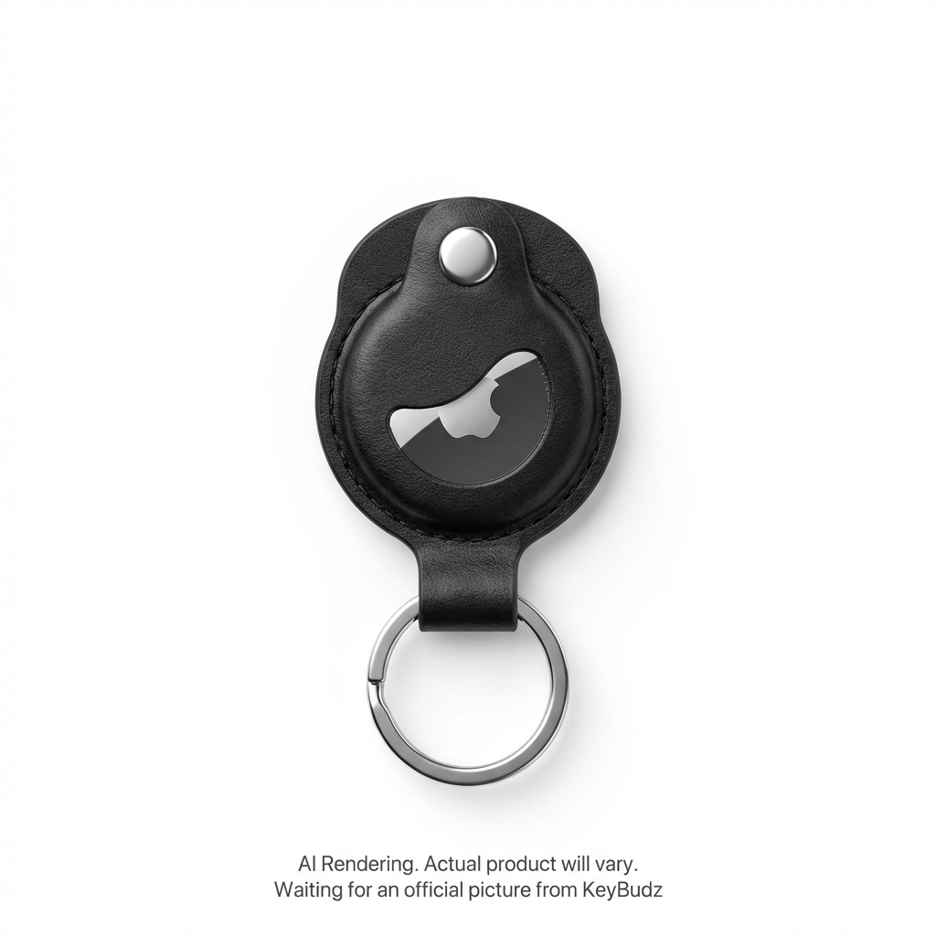 AirTag Snap Ring Keyring Black