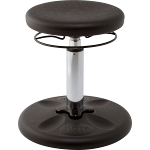 Kore Adjustable Wobble Stool 42-61cm, Black