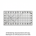 OLFA QR-6x12 6" x 12" Frosted Acrylic Ruler