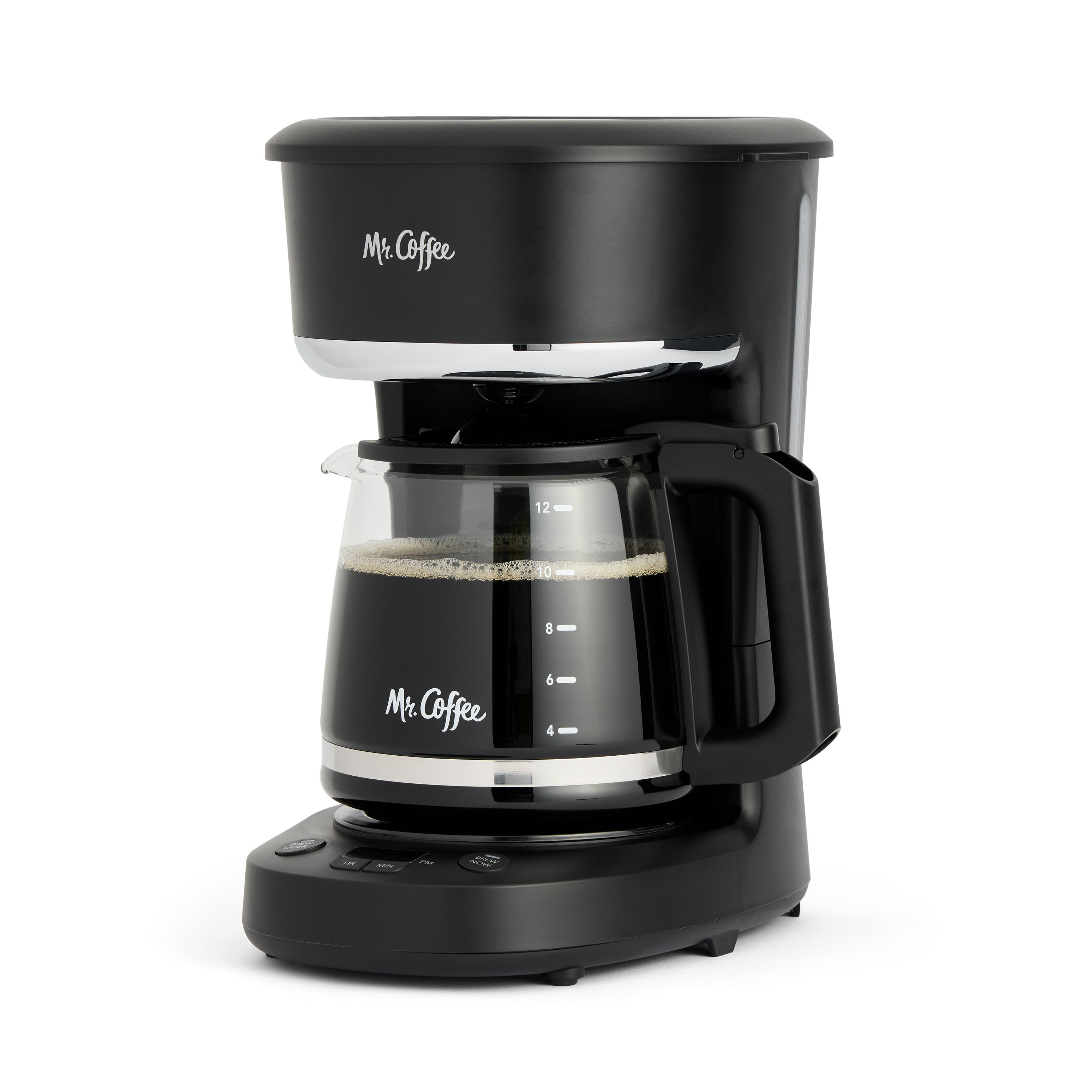 Mr. Coffee Programmable Coffee Maker, 12-Cup Coffee Maker, Black