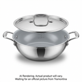 Tramontina 1.75Qt Cov Kadai-Ss Tpc-Cer-Nat-Ark