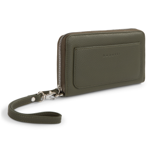 Bugatti Essential Pebble Grain Vegan Leather Wallet in Green – Slim Bifold Organization for the Ethical Professional