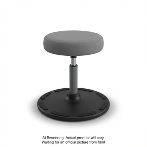 Kore Adjustable Pivot Stool 33-43cm Grey