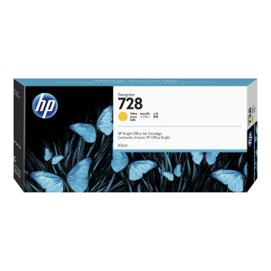 HP 728 300-ml Yellow Ink Crtg
