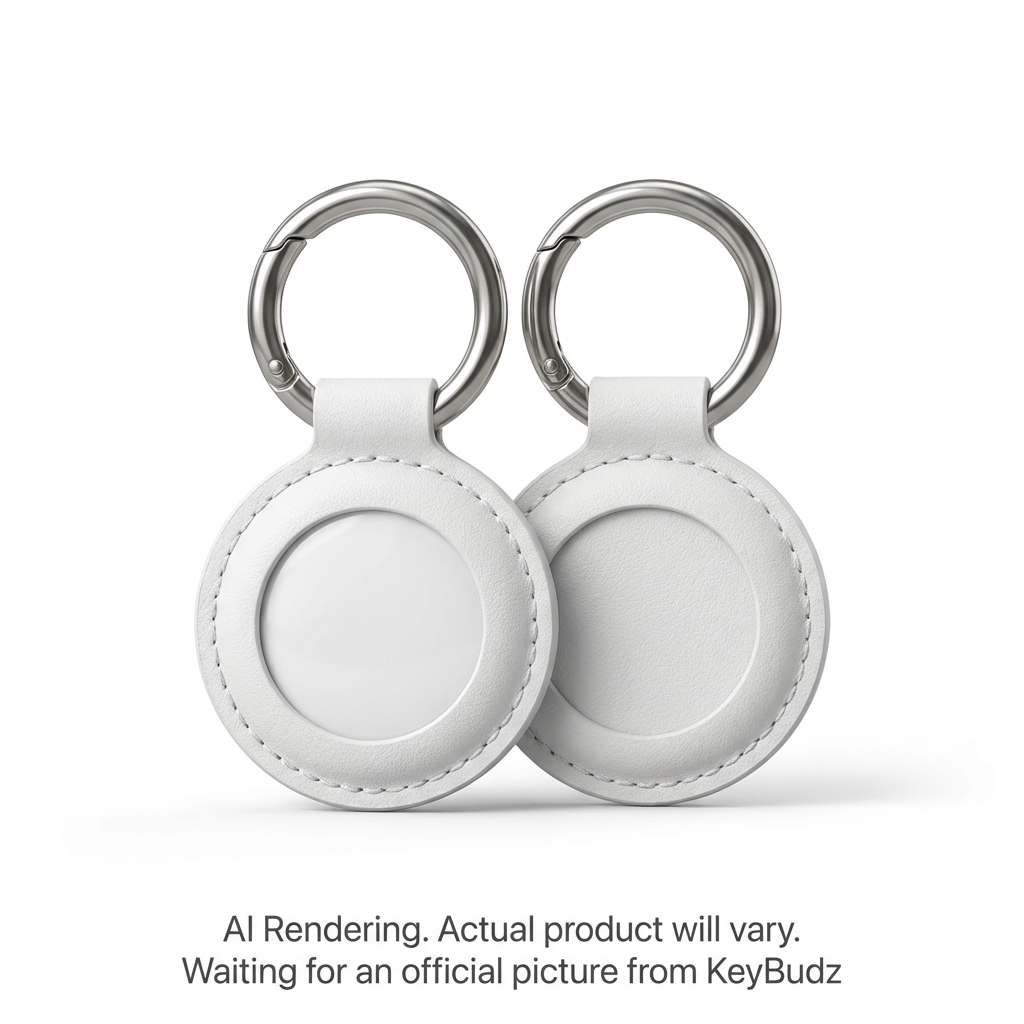 AirTag Snap Ring Keyring White (2 Pack)
