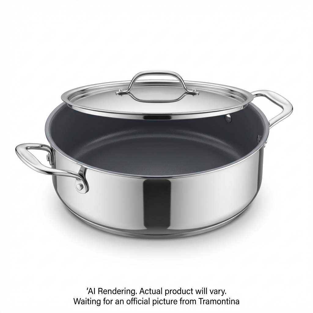 Tramontina 6.5Qt Cov Casserole-Ss Tpc-Cer-Nat-Ark