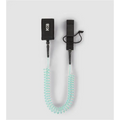 K&B Sport Coiled Paddle Foot Leash - Teal