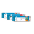 HP 91 Cyan 3 Pack Ink Cartridge
