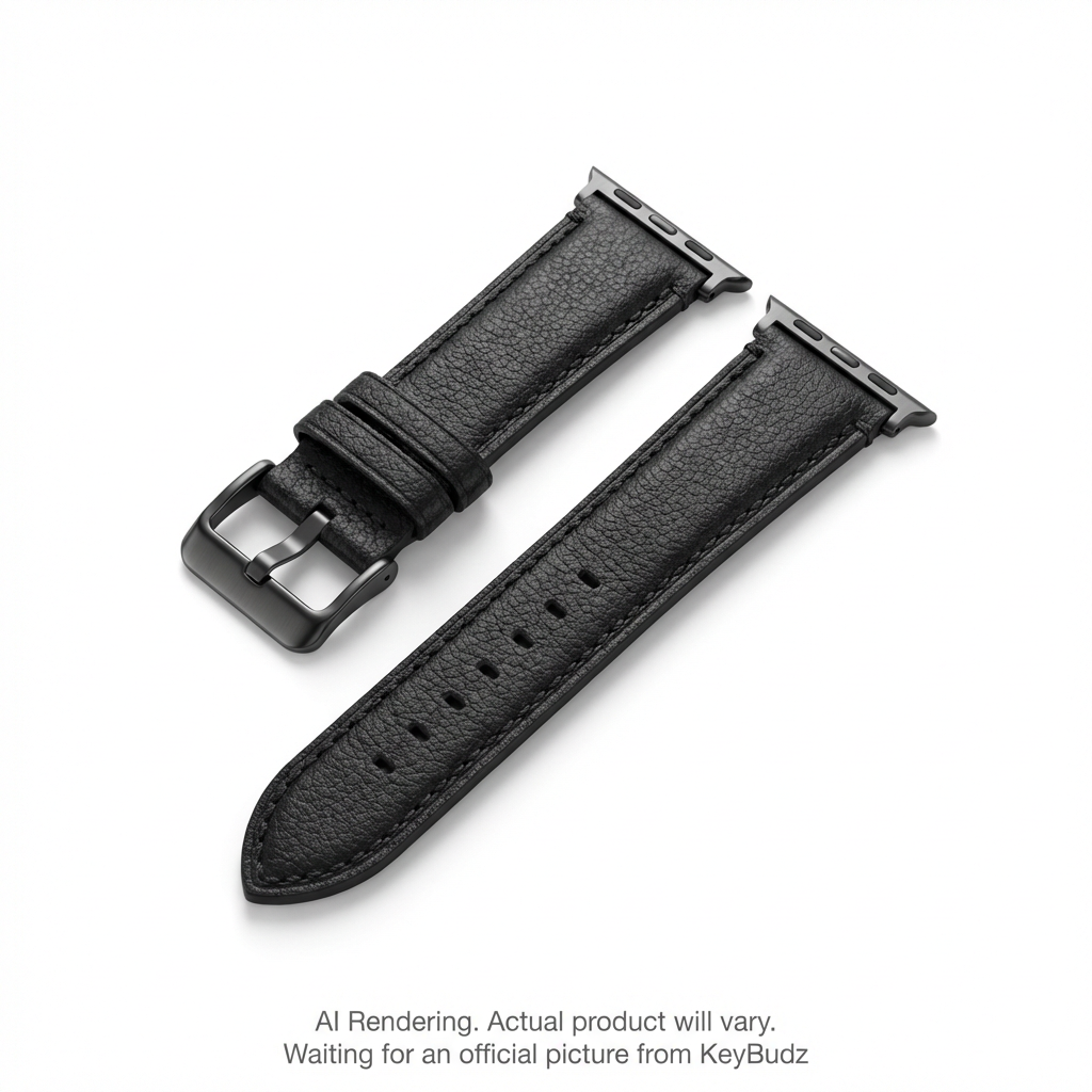 Artisan Series Genuine Leather Apple Watch Strap - Black (Large)