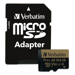 Verbatim 512GB Pro+666X microSDXC UHS-I U3 V30 A2
