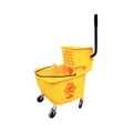 35 QT Sidepress Buckets and Wringer Yellow